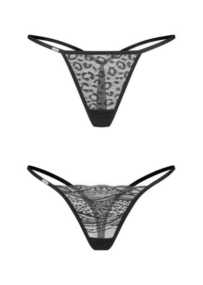 Clara 2-pak stringi S/M Obsessive