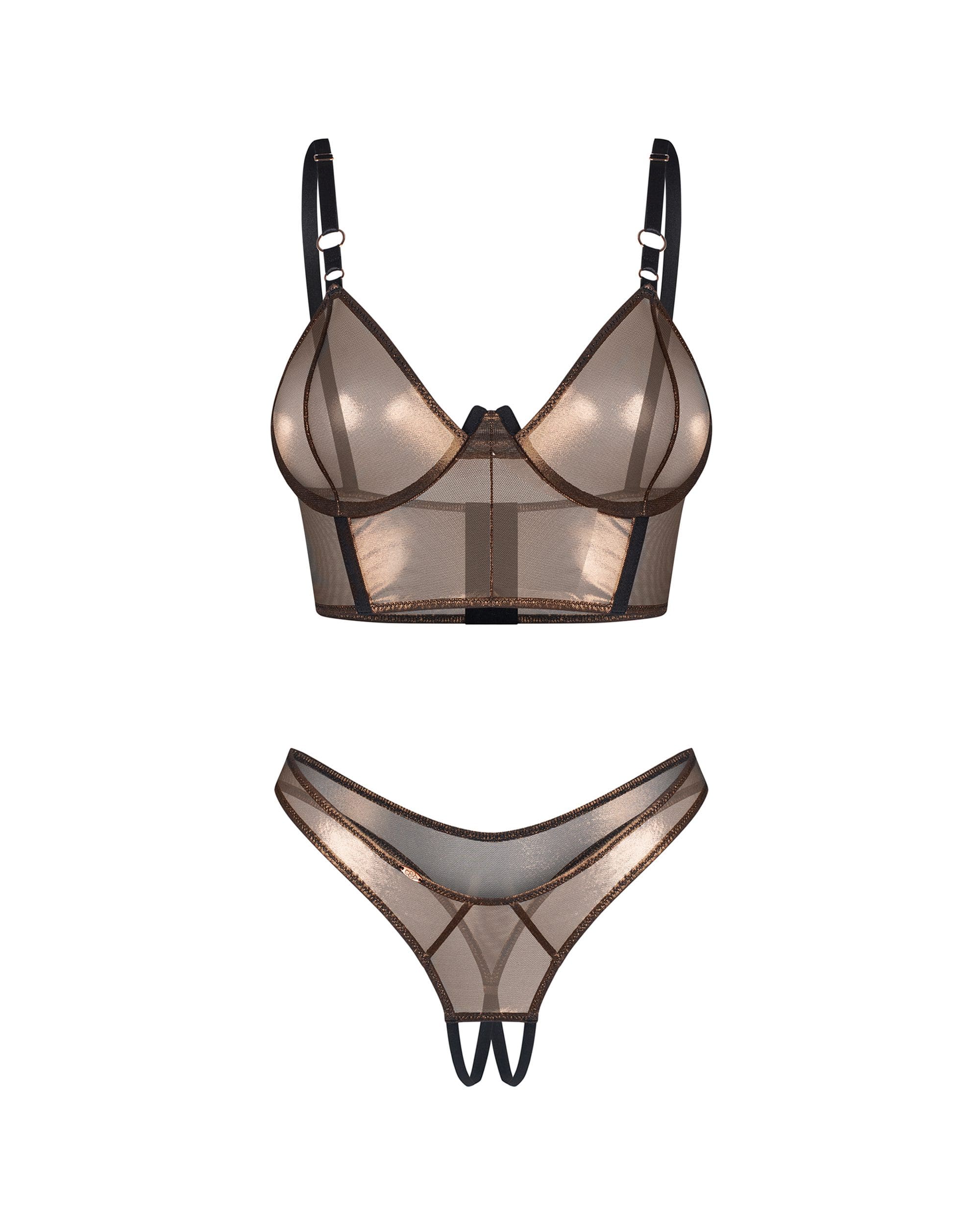 Soranna top i stringi otwarte L/XL Obsessive