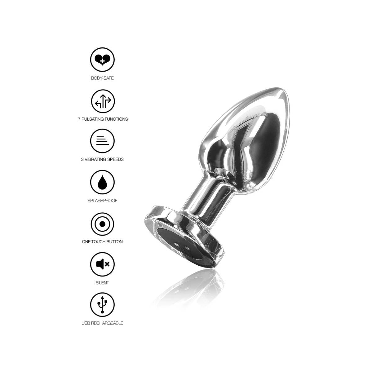 Wibrujący korek analny The Glider Vibrating Plug Medium Toy Joy 5 Wibrujący korek analny The Glider Vibrating Plug Medium Toy Joy