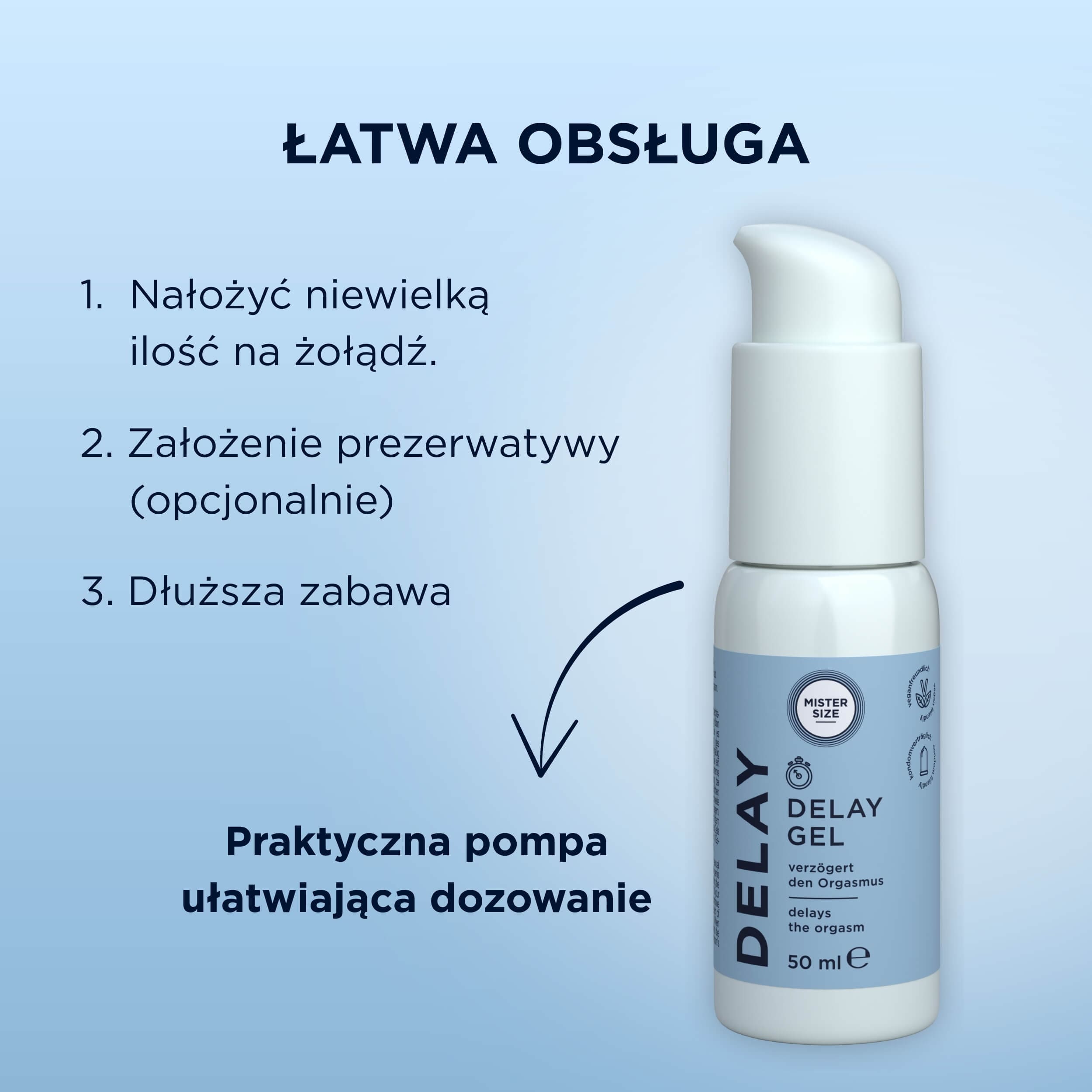 Żel opóźniający Delay Gel 50ml Mister Size 6 338052_4