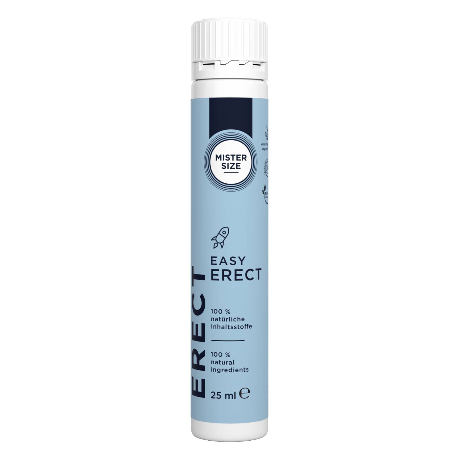 Shot wspomagający erekcję Easy Erect Shot/Liquid 25ml Mister Size 1 Shot wspomagający erekcję Easy Erect Shot/Liquid 25ml Mister Size