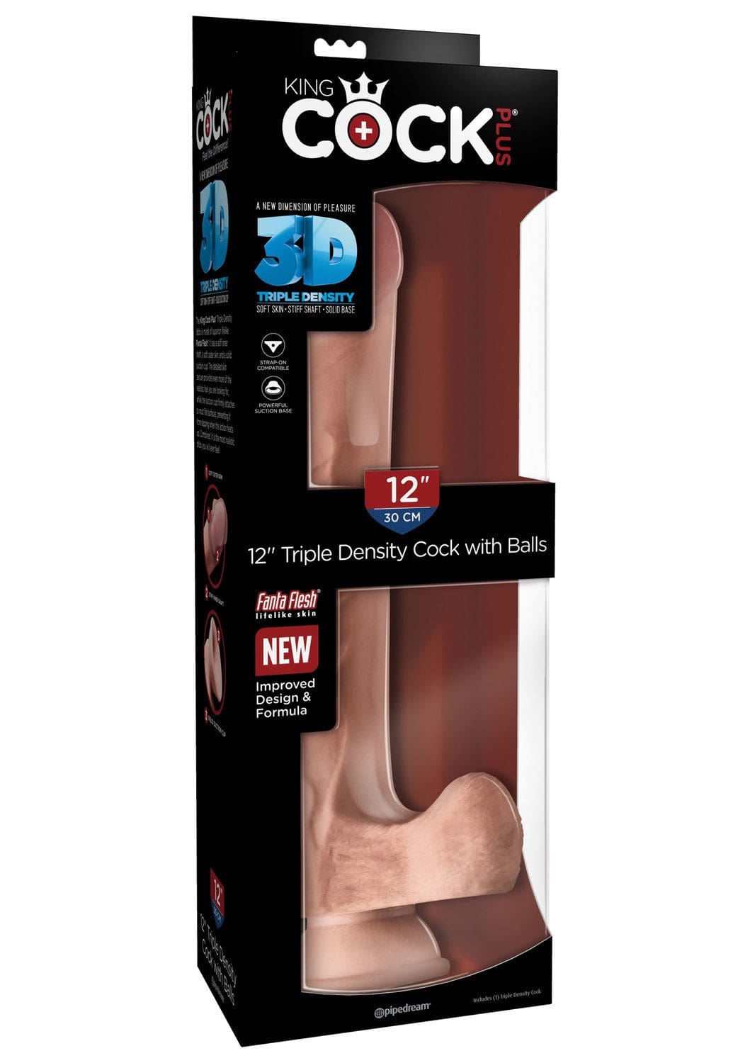 King Cock Triple Density with Balls 12 Inch 5 King Cock Triple Density with Balls 12 Inch
