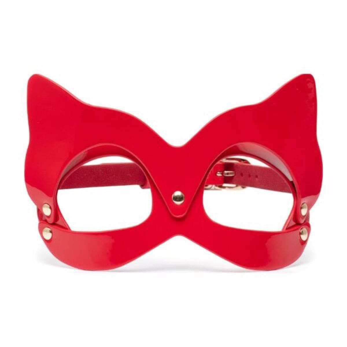 Maska na oczy High Gloss Cat Mask Red/Gold Kinky Diva 6 338404_3