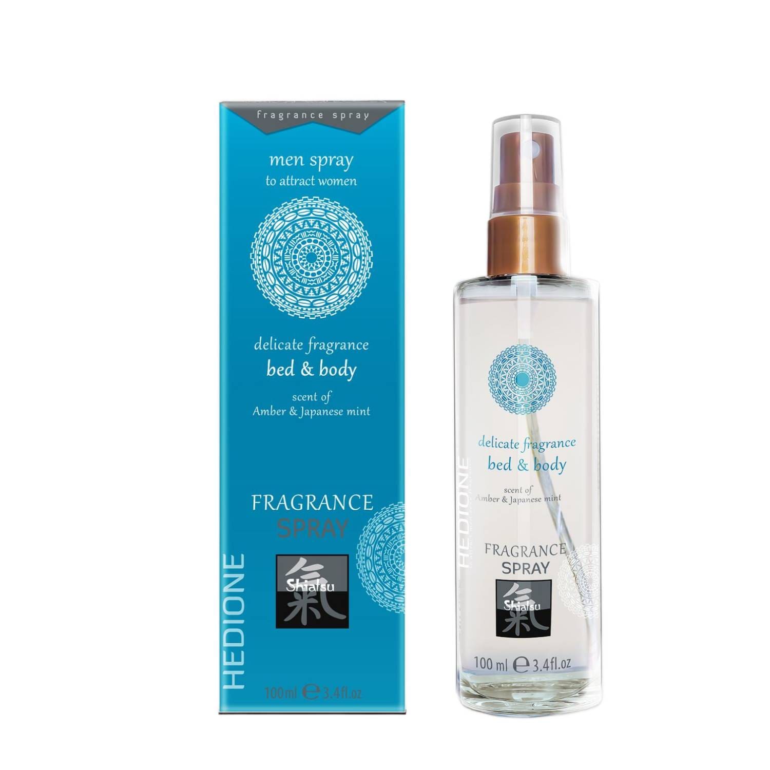 Feromony Shiatsu Bed&Body Spray Amber & Japanese Mint 100ml Ero 4 Feromony Shiatsu Bed&Body Spray Amber & Japanese Mint 100ml Ero