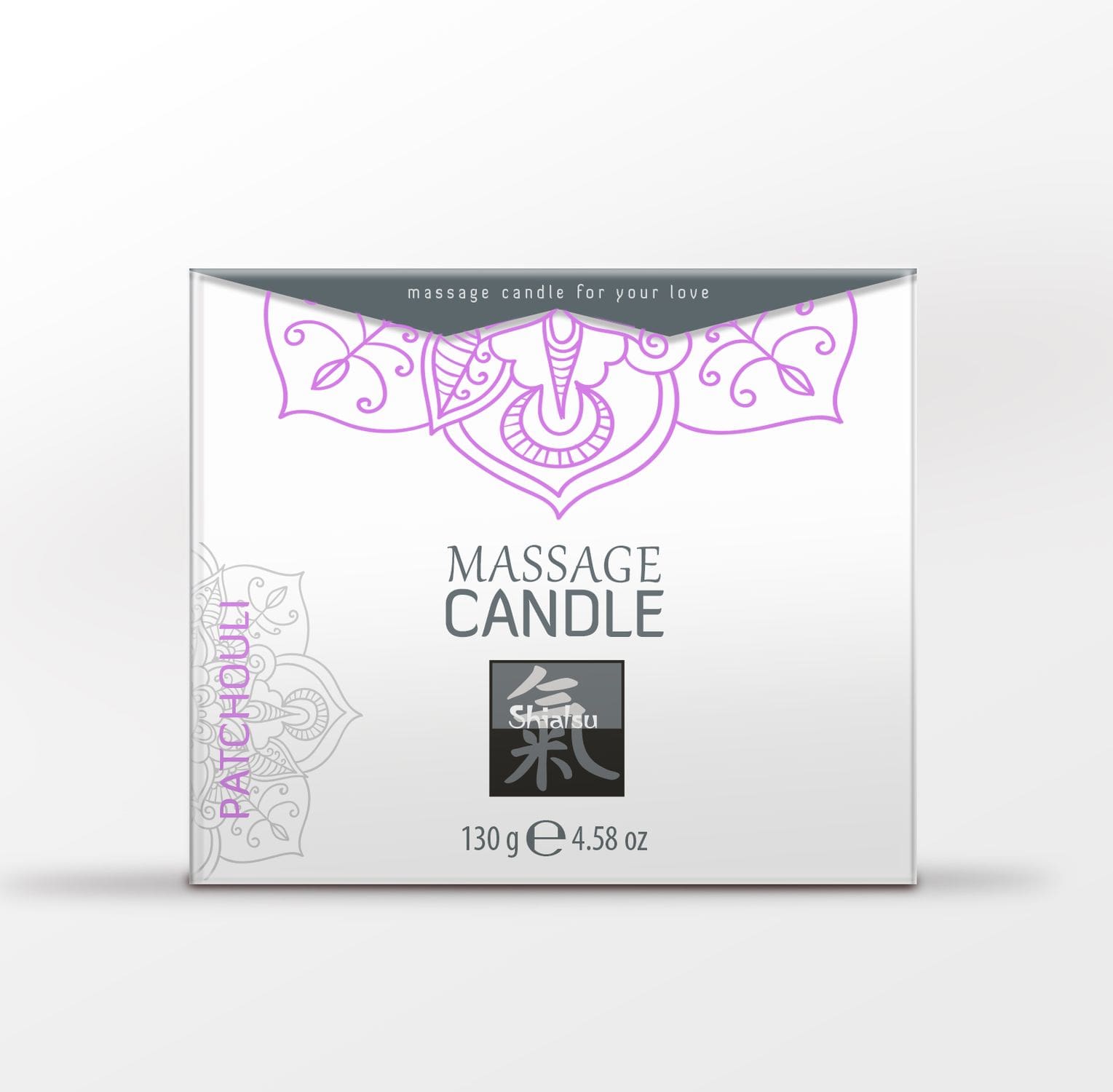 Świeca do masażu Massage Candle Patchouli 130g Shiatsu 6 Świeca do masażu Massage Candle Patchouli 130g Shiatsu