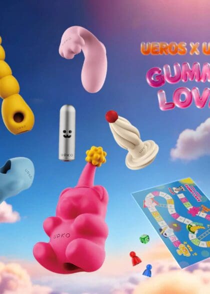 Zestaw dla par z grą planszową Gummy Love Gift Set UPKO*UEROS