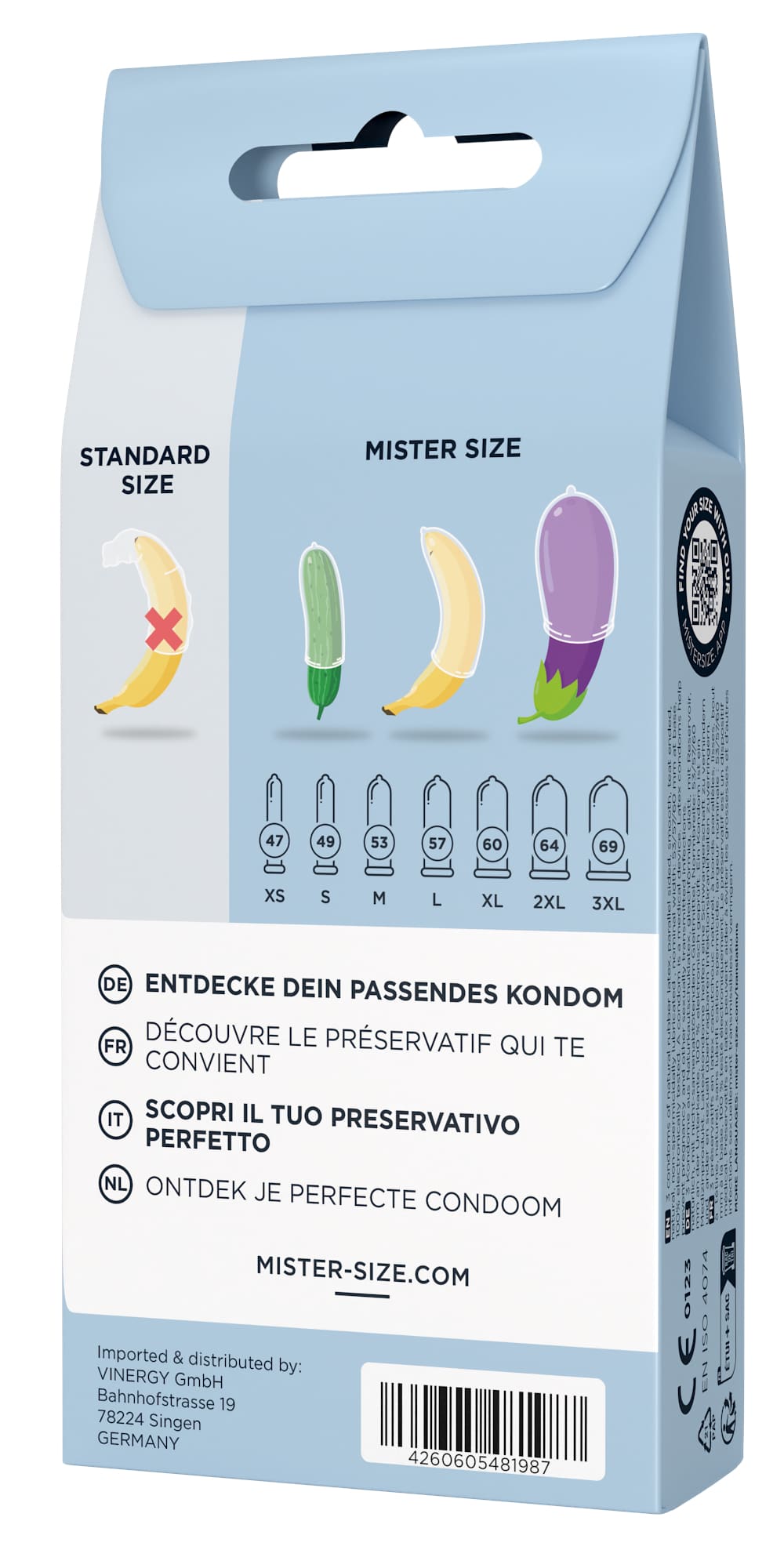 Zestaw prezerwatyw Test-Set 53-57-60 3 Condoms Mister.Size 8 Zestaw prezerwatyw Test-Set 53-57-60 3 Condoms Mister.Size - obrazek 6