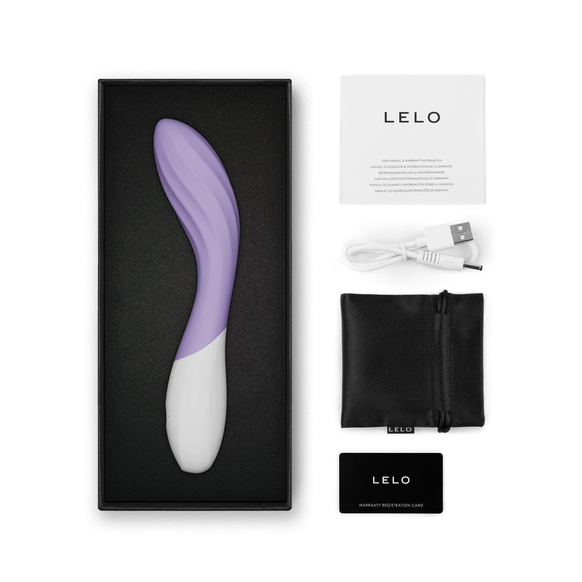 Podwójna stymulacja – Wibrator LELO Ina Twist Lawendowy 5 Wibrator Ina Twist Lavender LELO