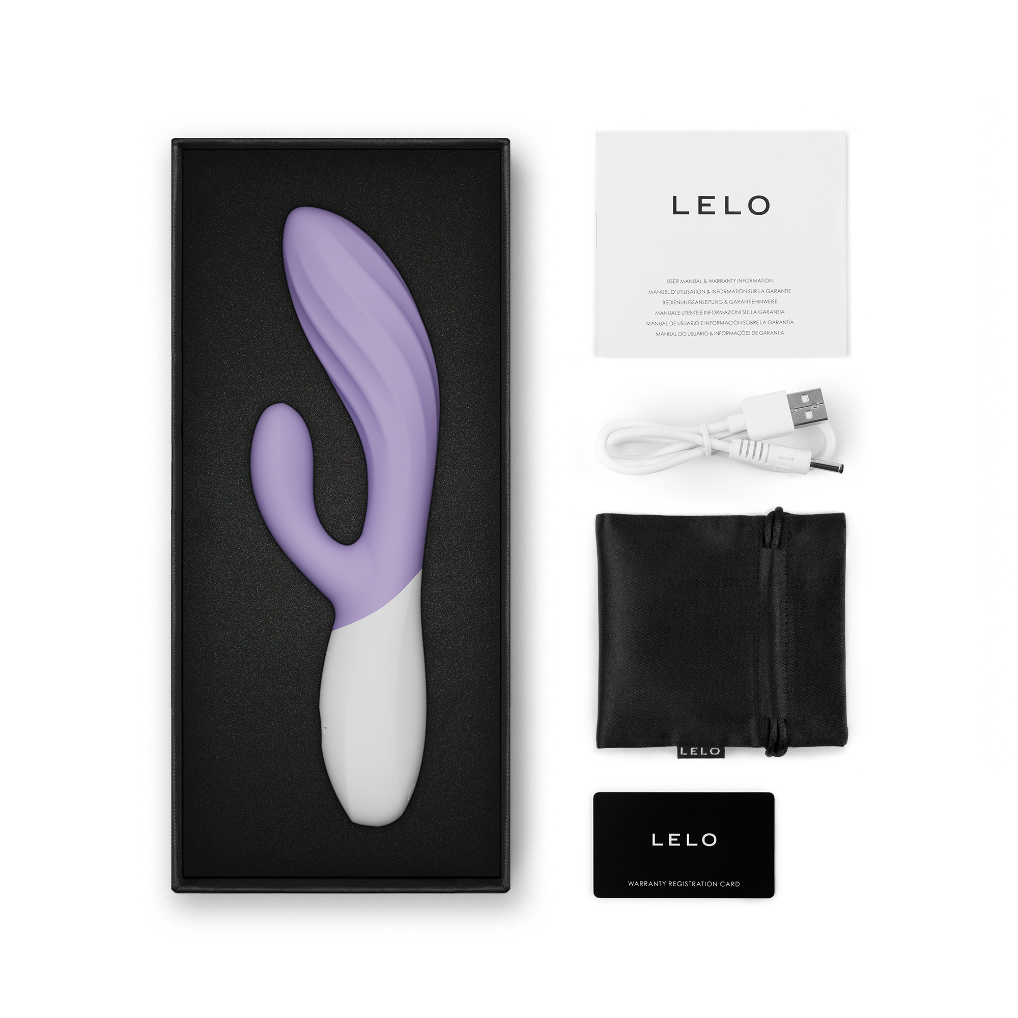 Podwójna stymulacja – Wibrator LELO Ina Twist Lawendowy 9 Podwójna stymulacja – Wibrator LELO Ina Twist Lawendowy - obrazek 7