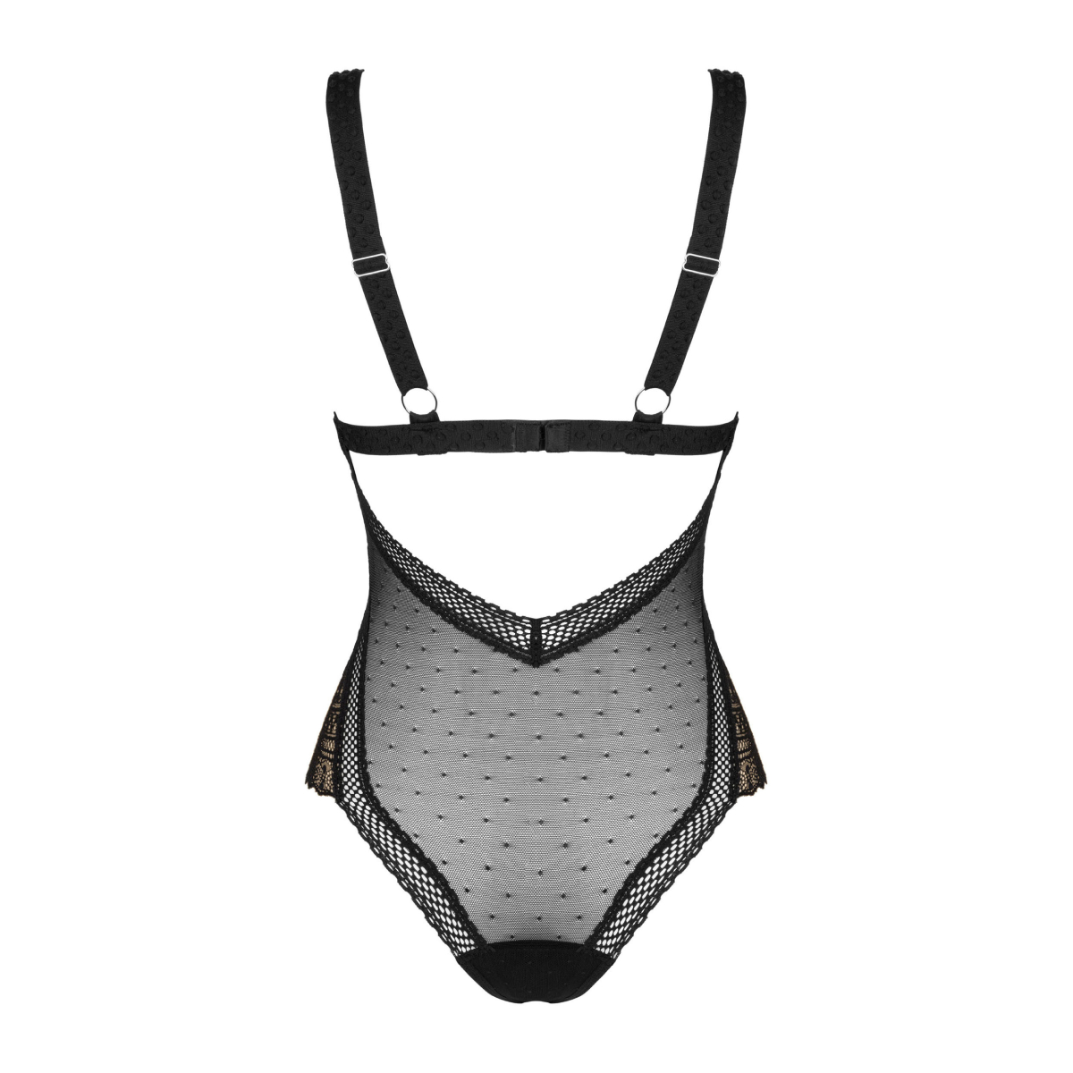 Damskie Koronkowe Body Obsessive Estiqua XS/S – Czarna 4 Body Estiqua XS/S Obsessive