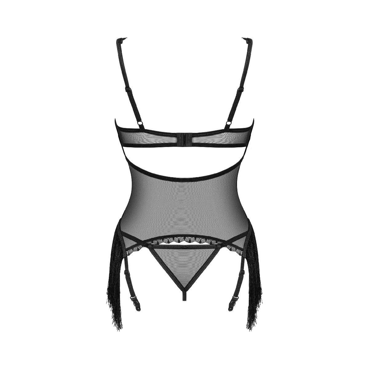 Koronkowy komplet gorset stringi Obsessive Sherila M/L 4 Gorset i stringi Sherila M/L Obsessive