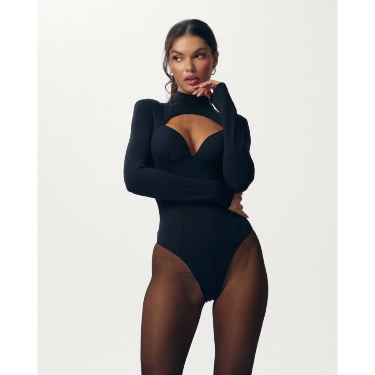 Promees Body Tere L – Czarne, Koronka i Siateczka 4 Body Tere L Promees