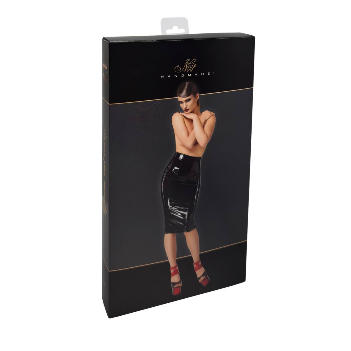 Spódnica ołówkowa PVC Noir Handmade Dominae L – Czarna 6 Spódnica F378 Dominae Column PVC pencil skirt L Noir Handmade
