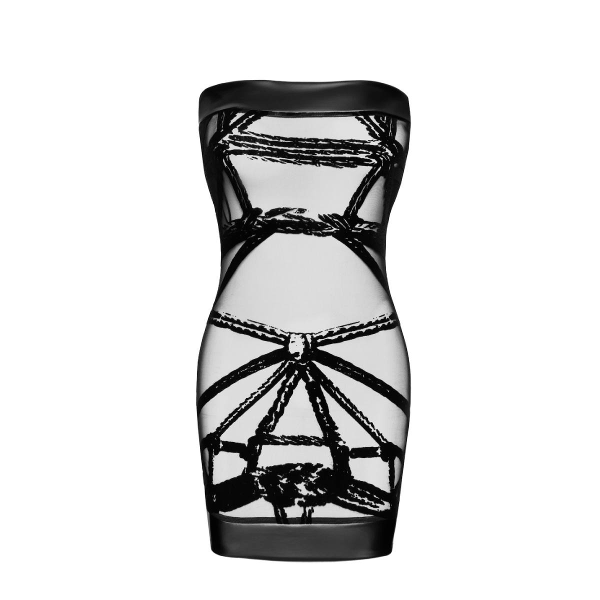 Sukienka F359 Bondesque Off-shoulder mini dress L Noir Handmade