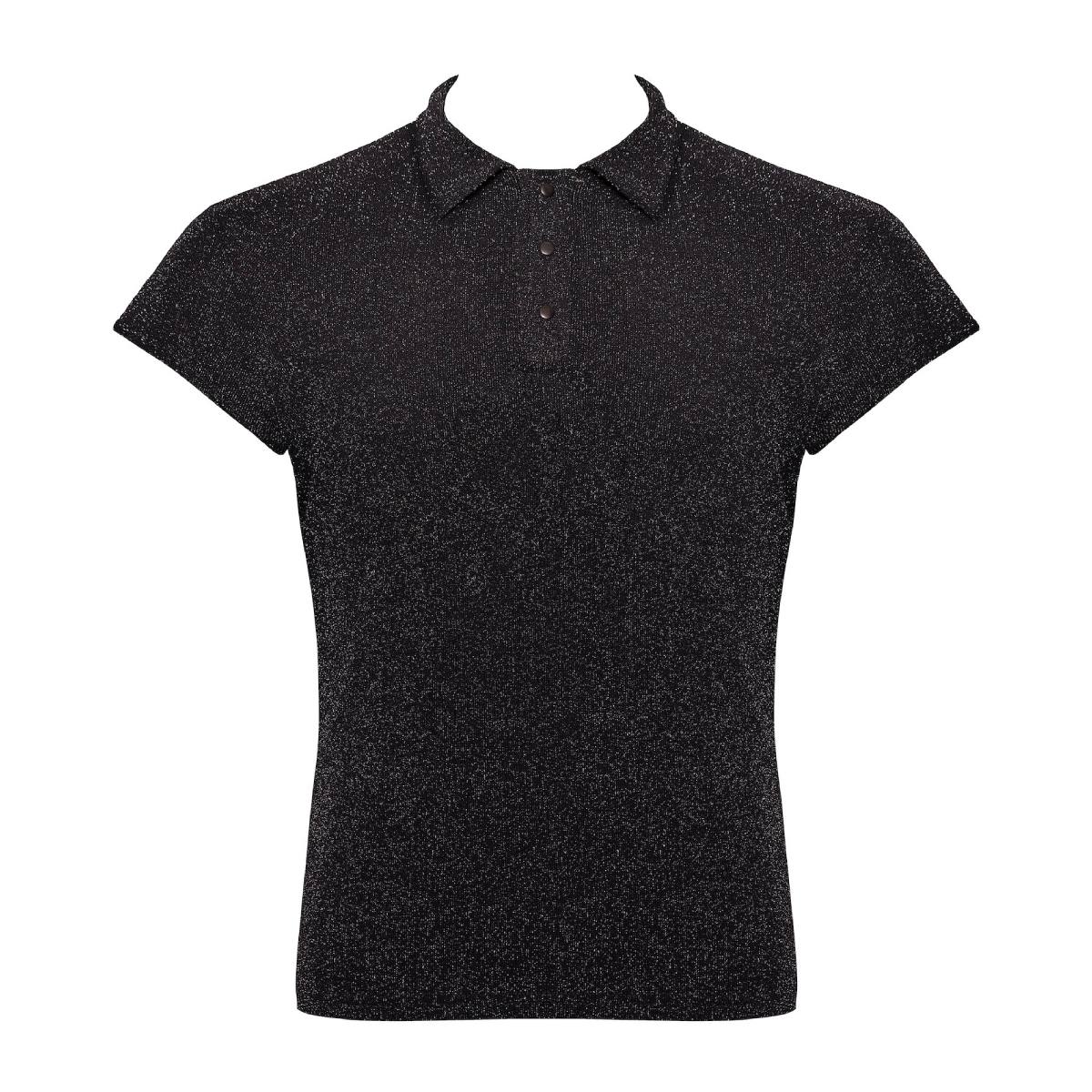 Koszulka polo H082 Onyx veil polo M Noir Handmade