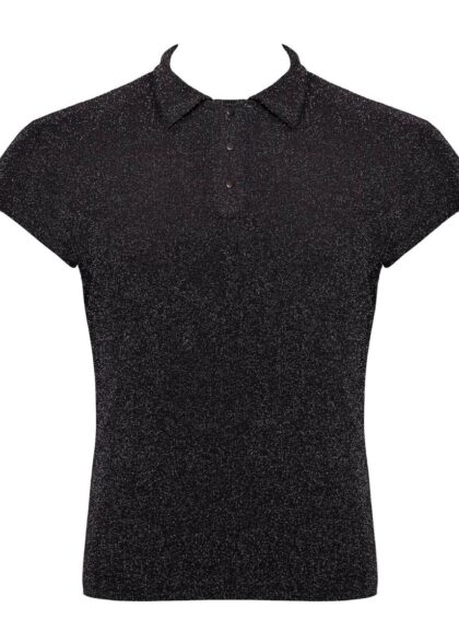 Koszulka polo H082 Onyx veil polo XL Noir Handmade