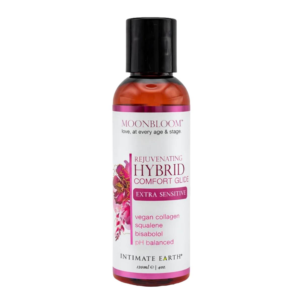 Lubrykant hybrydowy Moon Bloom 120 ml. Długotrwały poślizg 2 Lubrykant hybrydowy Moon Bloom Hybrid 120ml Intimate Earth