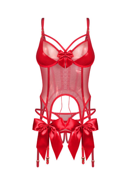 Gorset i stringi Gifty Red S/M Obsessive