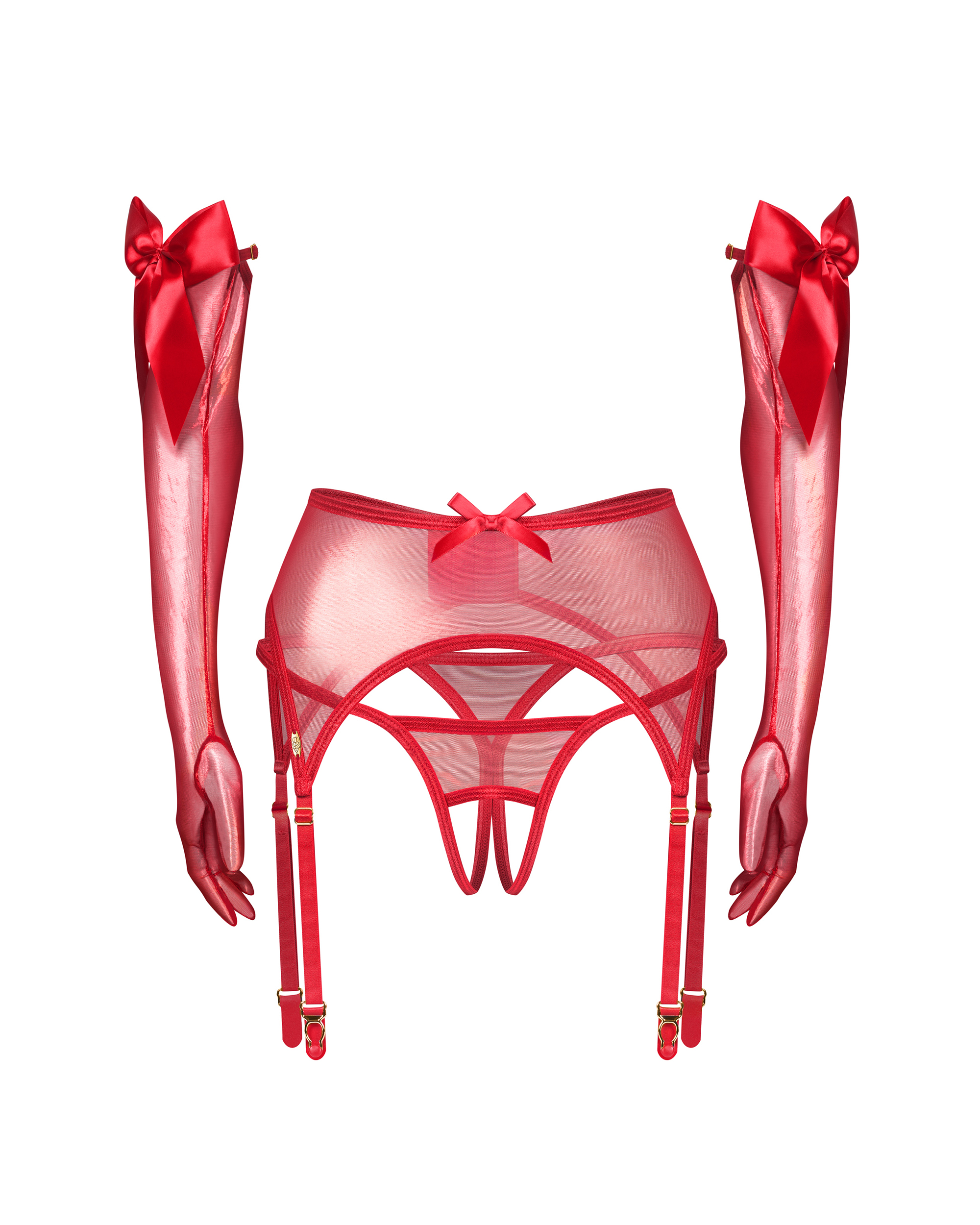 Czerwony komplet modelujący talię Obsessive Gifty S/M 8 339126 6