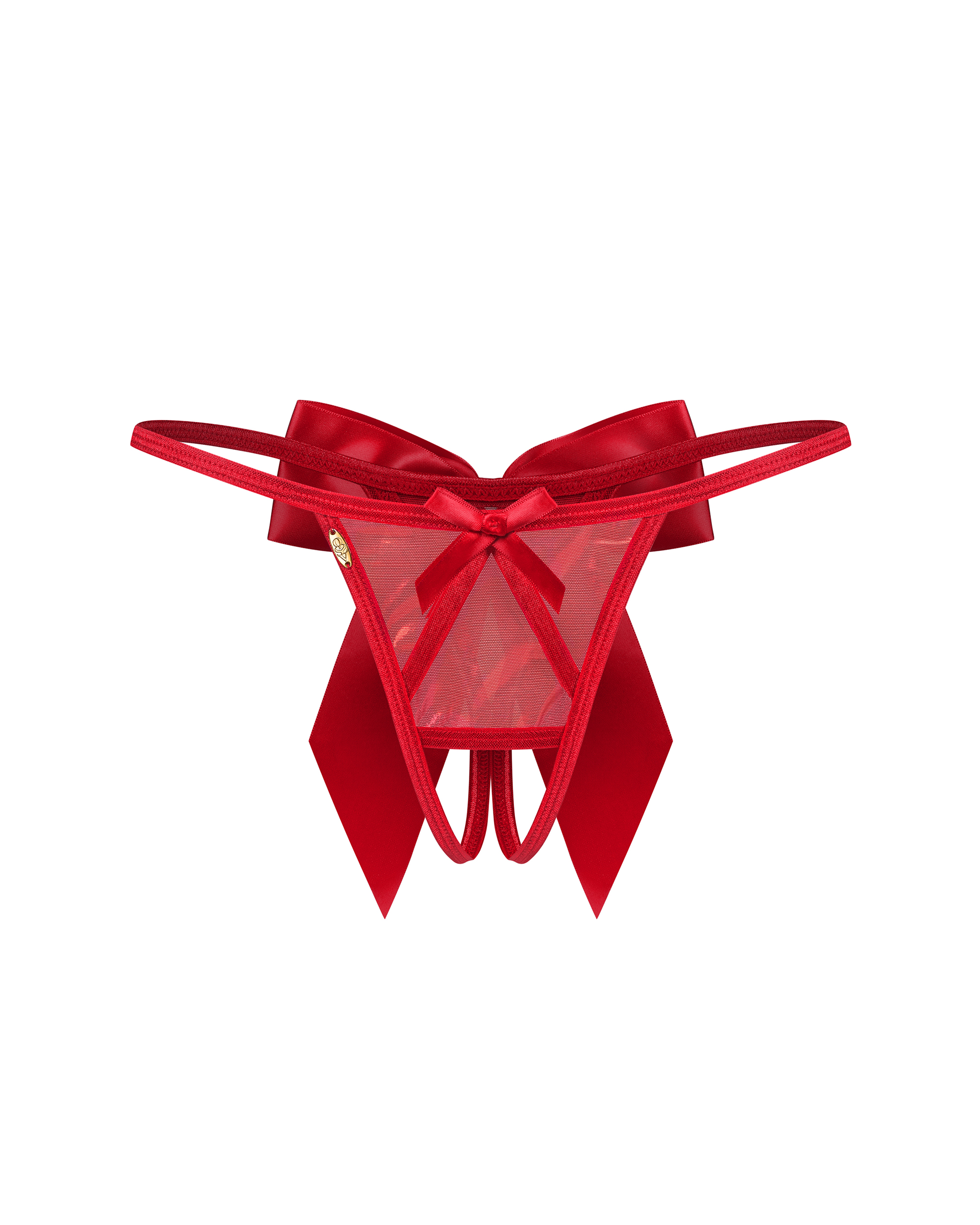 Pikantne noce bez barier. Otwarte stringi Obsessive L/XL 2 Stringi otwarte Gifty Red L/XL Obsessive