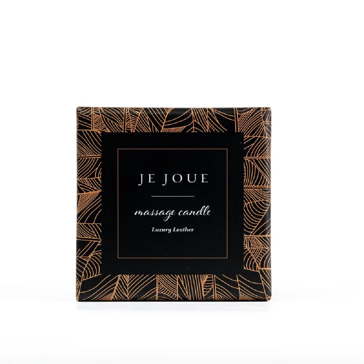Rozluźniająca świeca do masażu Je Joue Gold Leather 160 g 3 Luksusowa świeca do masażu Gold Leather Candle 160g Je Joue
