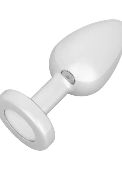 Korek analny z oświetleniem Butt Plug Silver LED Small Easytoys